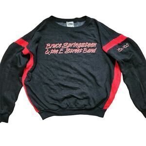 Winterland m crew neck black red Bruce Springsteen E Street Band '84-85 sweater